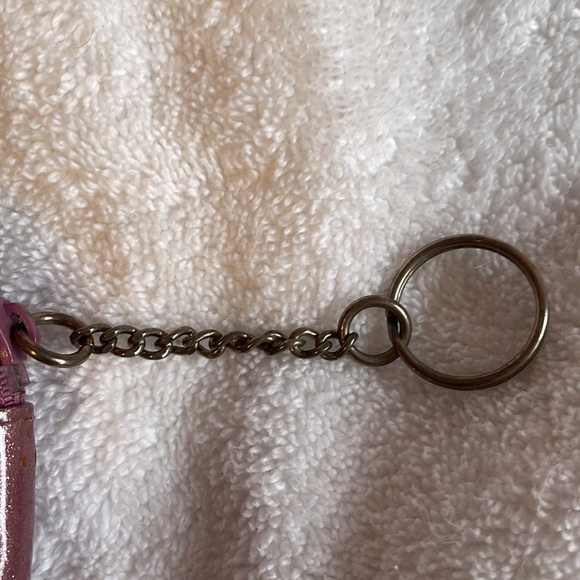 Key chain zippered with pouch. Pink. Very gently used. - Picture 4 of 5
